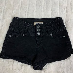 Black high waisted Bluespace Jean shorts